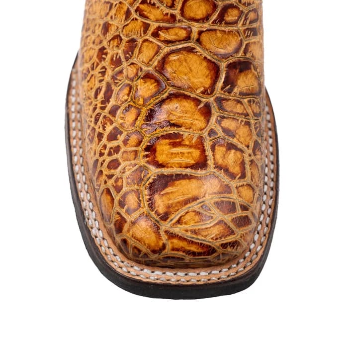 Ferinni Boot - Mens Dress Cowboy Boot - Men's Ferrini Kai Sea Turtle Print Boots Handcrafted Tan - 8D