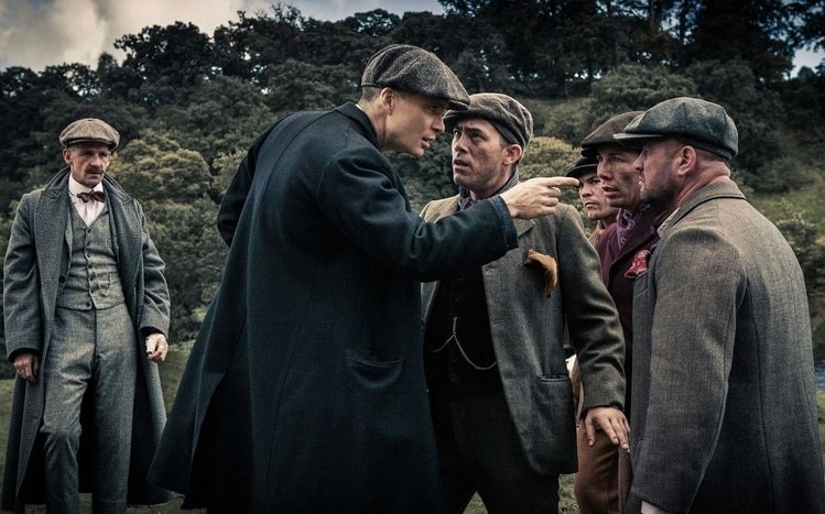 Mens Peaky Blinders Costume Thomas Shelby Suit & Overcoat - 36 Short