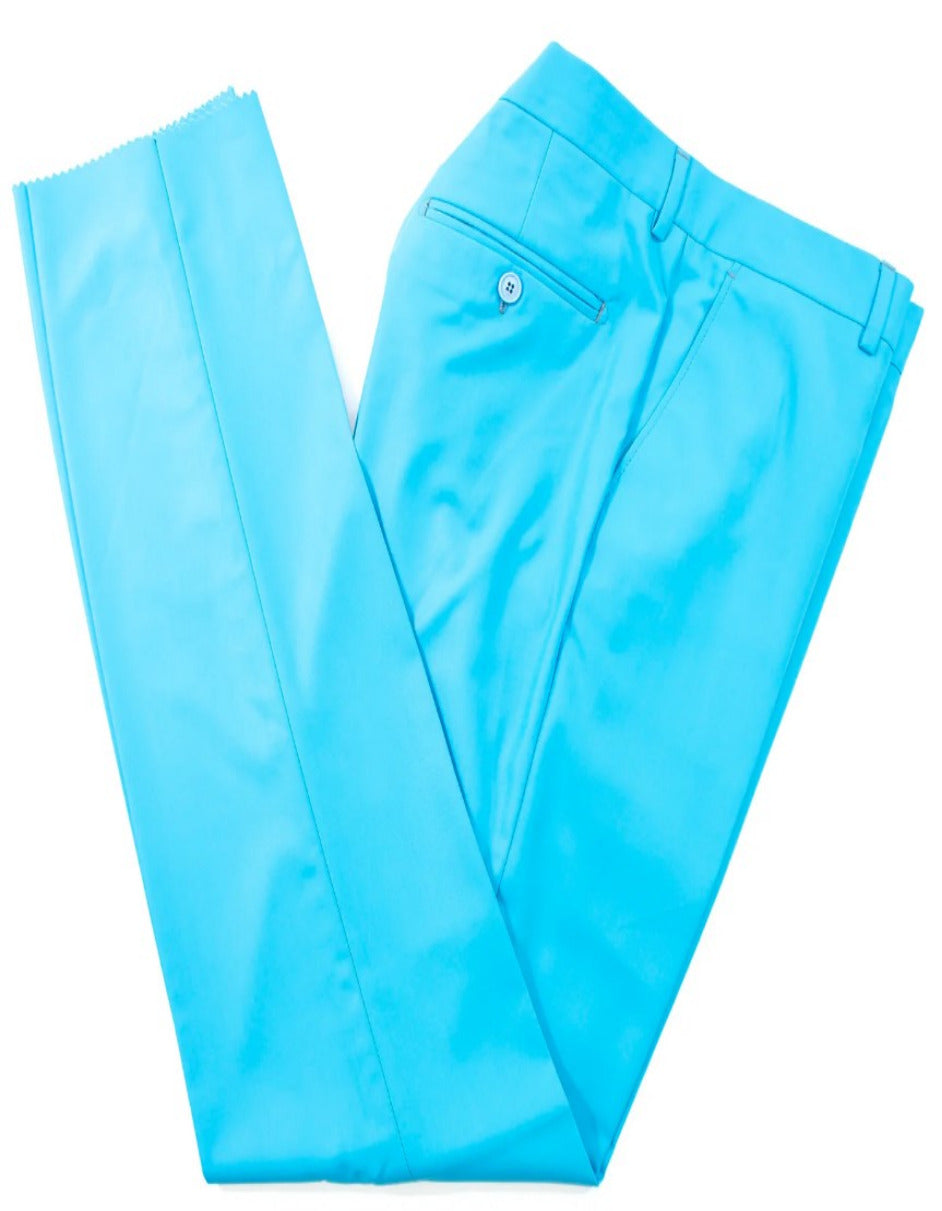 Turquoise 3-Piece Slim-Fit Suit - 34 Short or Extra Small