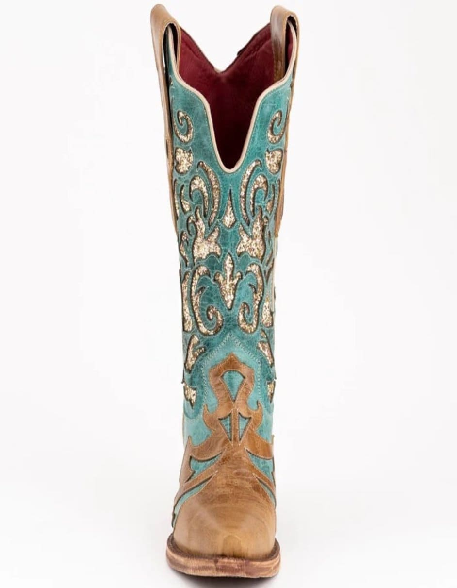Ferrini Women's Glitz Snip Toe Boots Handcrafted - Antique Saddle - 6B