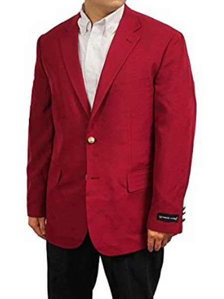 "Wholesale Mens Jackets - Wholesale Blazer - "Burgundy Blazer - 52 Long