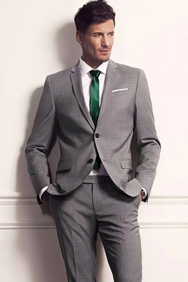38 Green Slim Fit Suit - Many Styles & Brands $99UP Men's Grey Suit ...