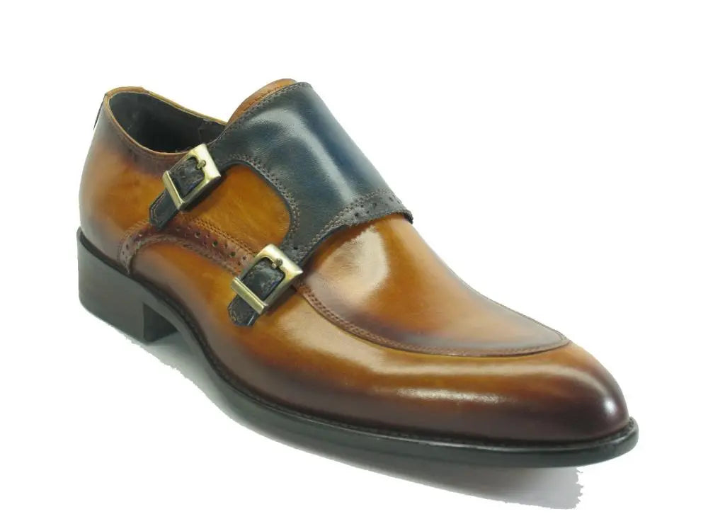 Two Tone Monk Strap Buckle Loafer - 7.5