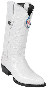 Wild West White Teju Lizard Cowboy Boots - 6EE