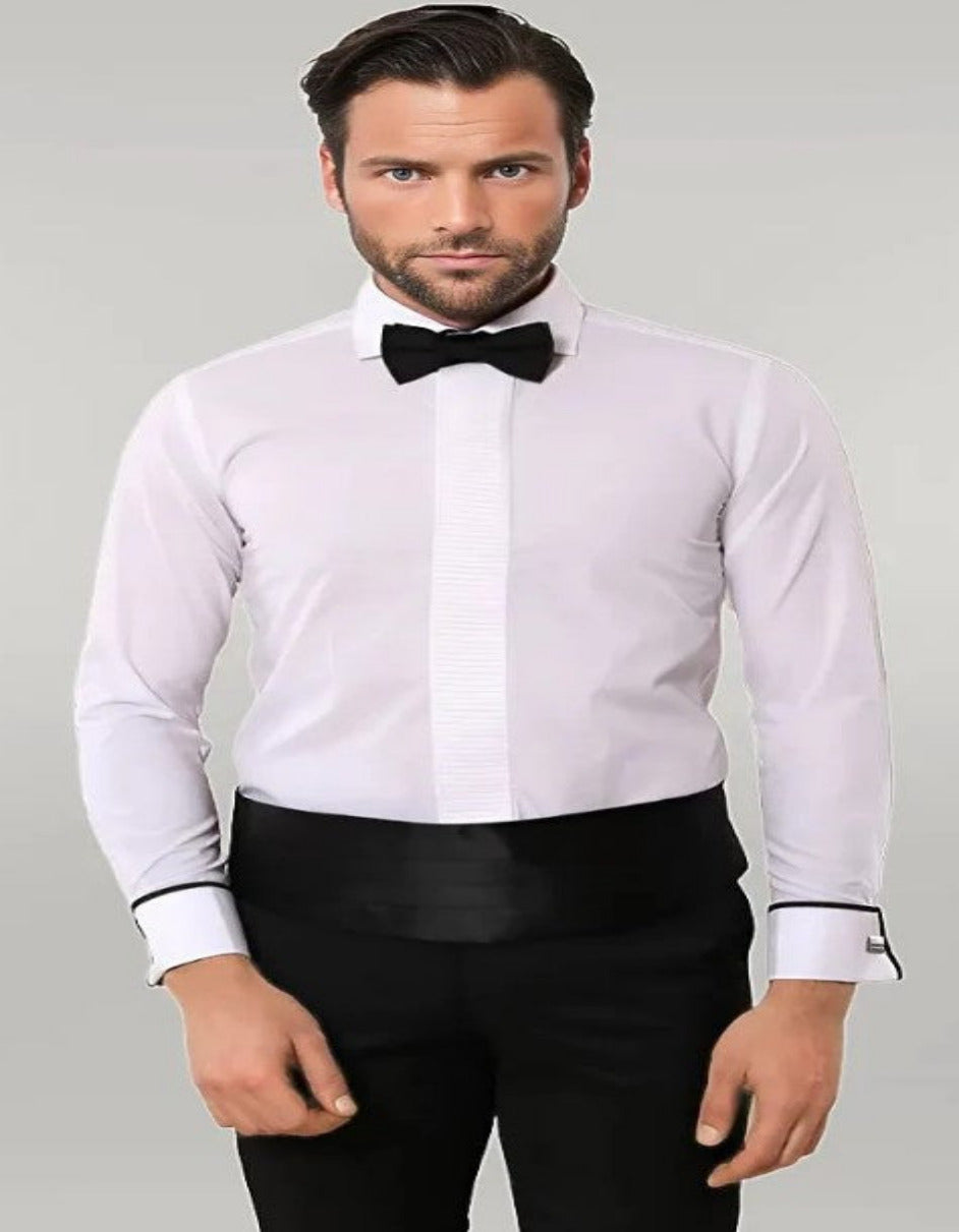 White Tuxedo Shirt - 15.5" Neck /34-35" Sleeve