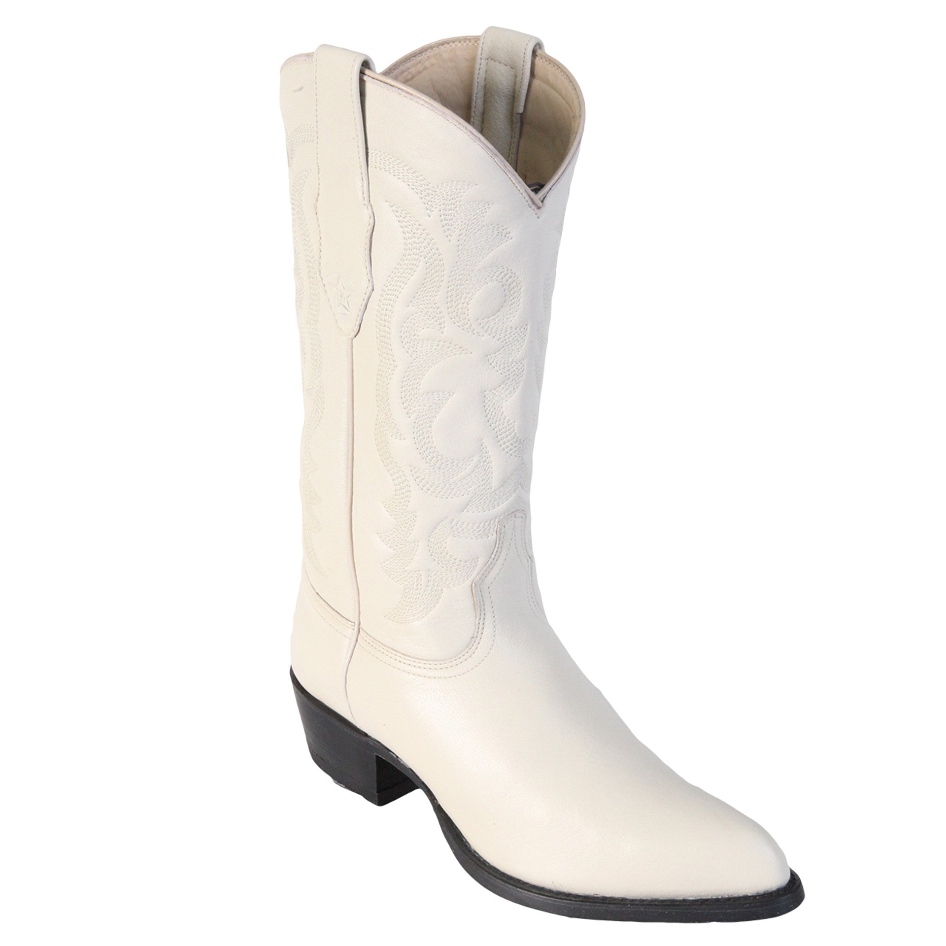 Los Altos Men's Winter white Genuine Elk Leather J Toe Boots - 8