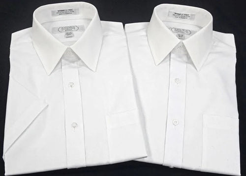 Slim Fit Short Sleeve Tall White Shirt