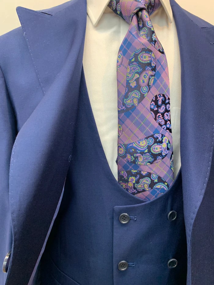 Rossi Man Suit - Tan Gray Black Navy Camel French Blue Suit - 38 Short Jacket+32 Waist Adjustable 28to34)(Height: 5 4 to5 7 )(Neck 15-16.5)S-M)