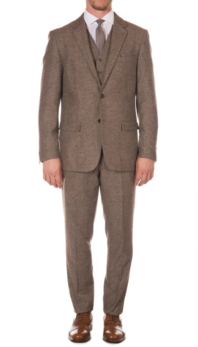 1920's Men's Clothing - Tweed Suit - Herringbone 1920s Mens Suit - Vintage Brown Suit