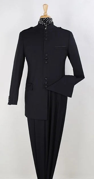 Jacket & Pants Apollo King Men's 2 Piece Nehru purpleSuit Mandarin Collar Jacket & Pants Outlet - 38 Short Jacket+32 Waist Adjustable 28to34)(Height: 5 4 to5 7 )(Neck  15-16.5)S-M)