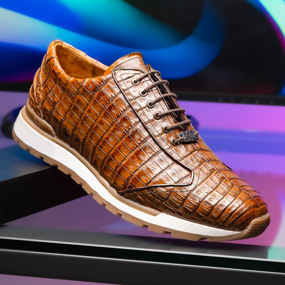 Marco Di Milano Alonzo Bay Apache Genuine Caiman Crocodile Casual Sneakers - 8