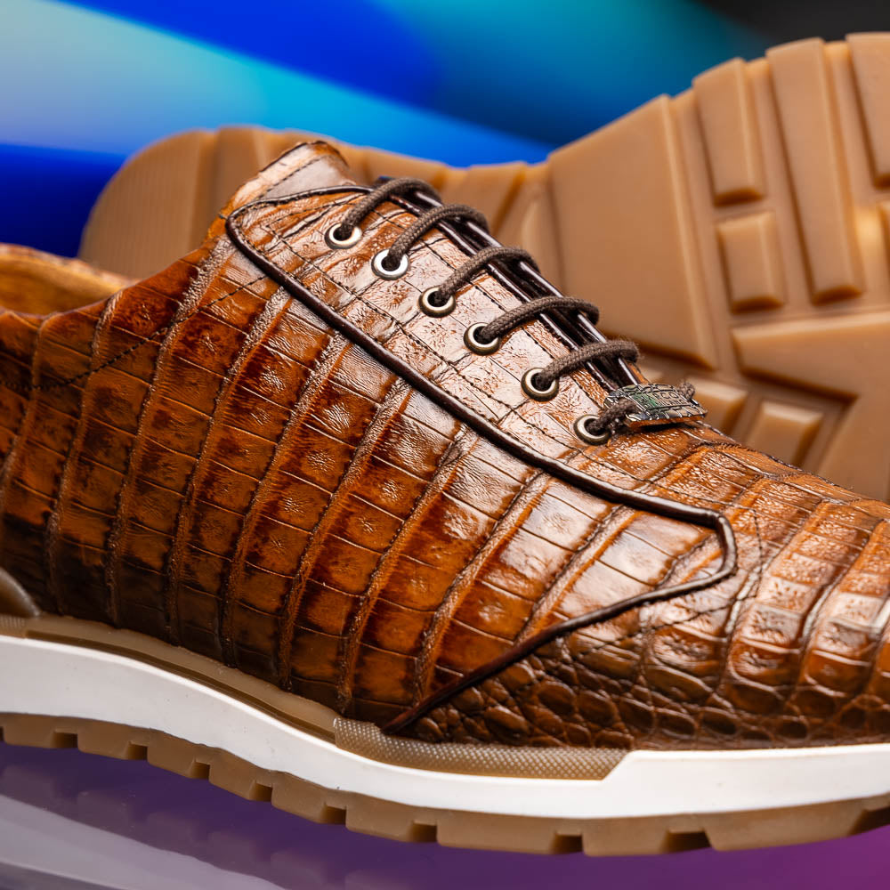 Marco Di Milano Alonzo Bay Apache Genuine Caiman Crocodile Casual Sneakers - 8