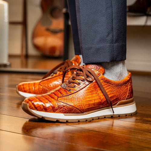 Marco Di Milano Alonzo Cognac Leather Dress Shoe