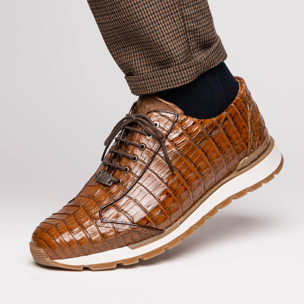 Marco Di Milano Alonzo Bay Apache Genuine Caiman Crocodile Casual Sneakers - 8