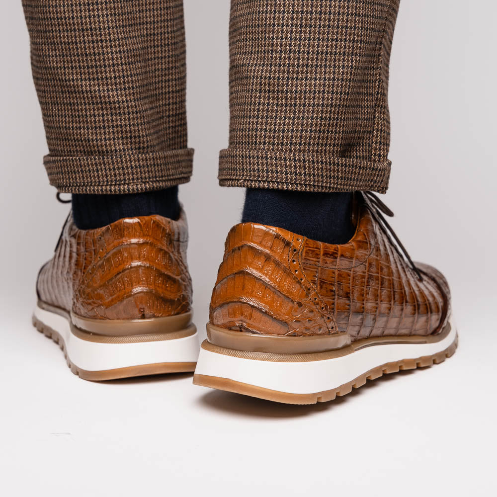 Marco Di Milano Alonzo Bay Apache Genuine Caiman Crocodile Casual Sneakers - 8