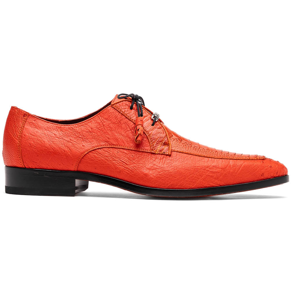 Marco Di Milano Andretti Orange Ostrich Leg Shoes - 8