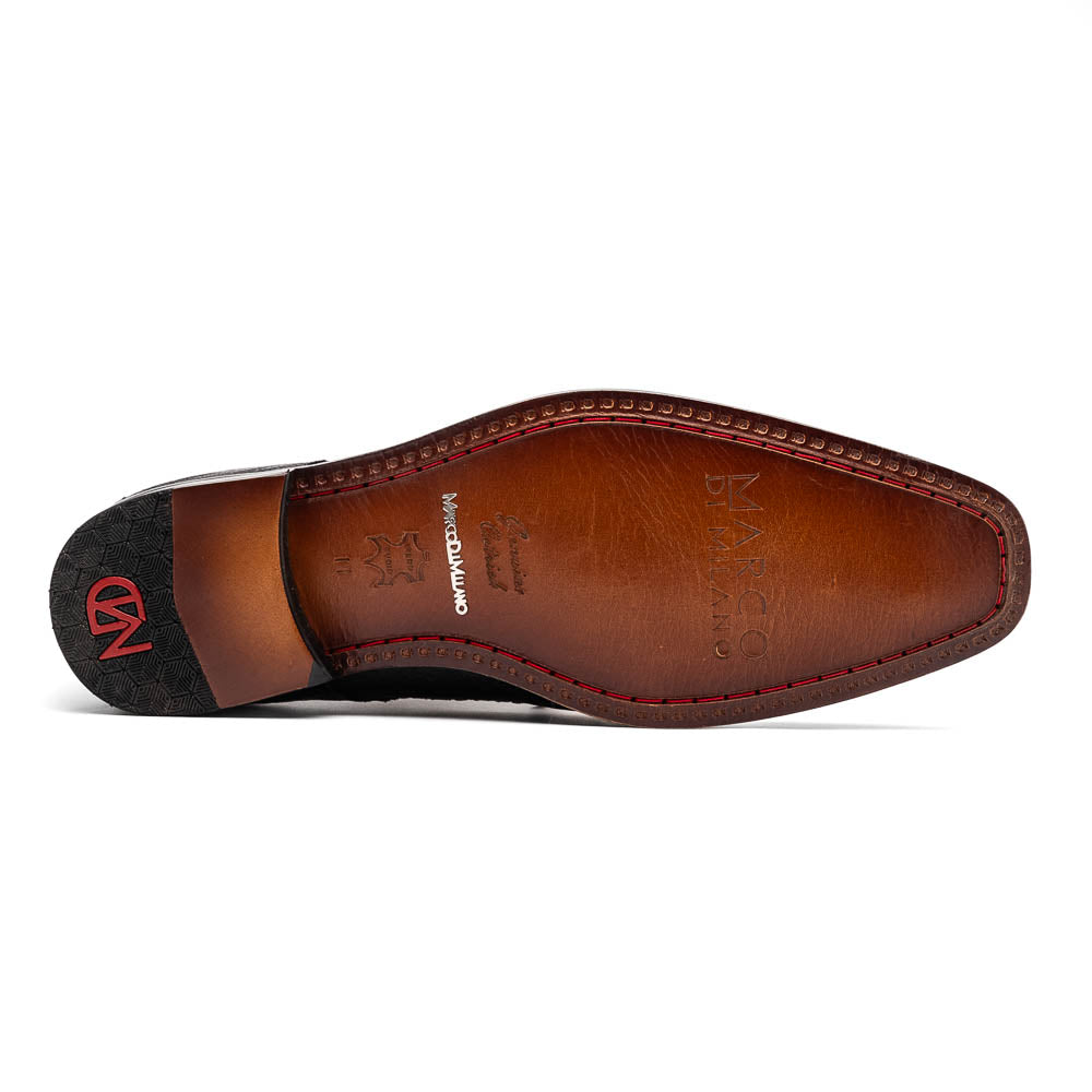 Marco Di Milano Andretti Black/White Ostrich Leg Shoes - 8