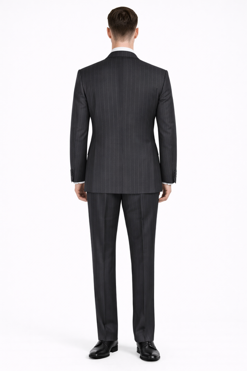 Apollo King Men's Outlet 3 Piece 100% Wool Suit Fashion Windowpane-New Designer Collection