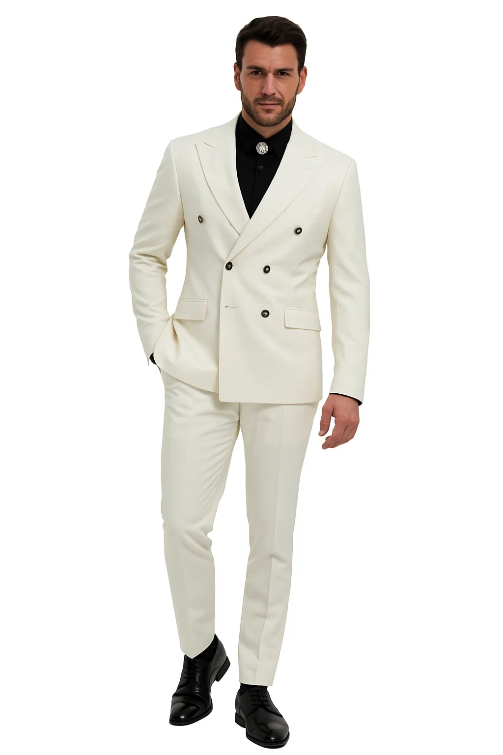 Ivory Wedding Suit - Cream Tuxedos Suit - Ivory Dinner Jacket Plus Pants - Coat Size 38