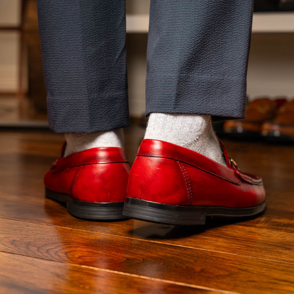 Marco Di Milano Atrani Red Calf Bit Loafer - 10