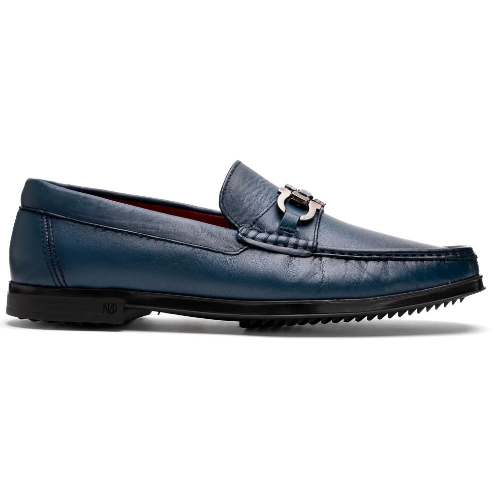 Marco Di Milano Atrani Navy Calf Bit Loafer - 10