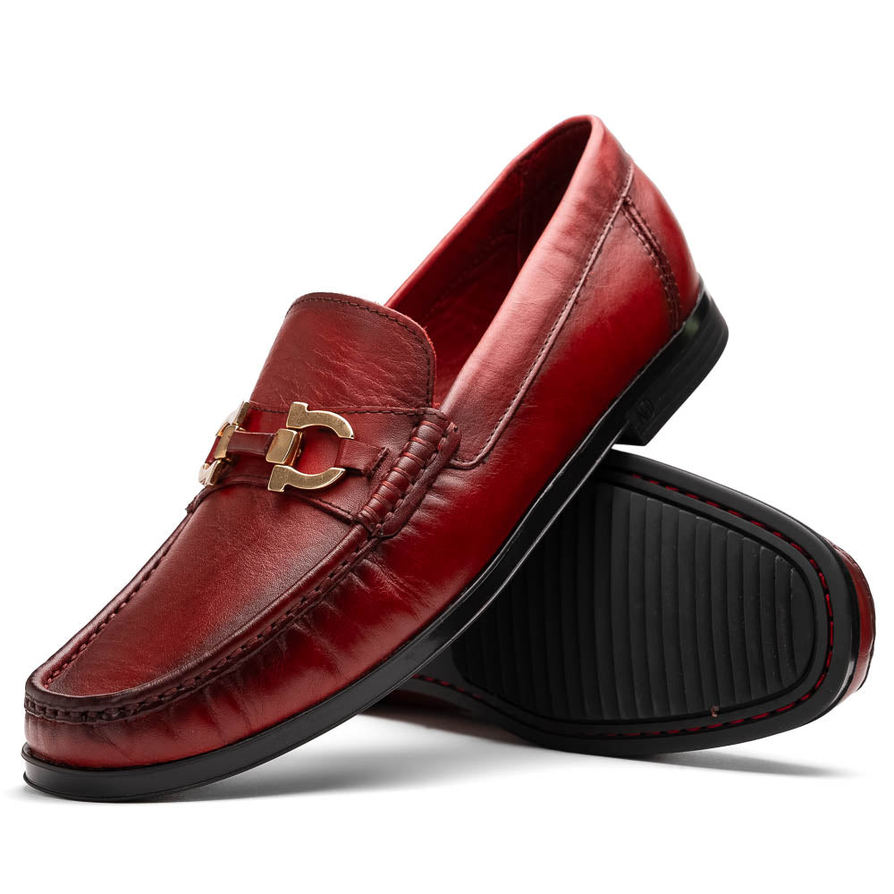 Marco Di Milano Atrani Red Calf Bit Loafer - 10