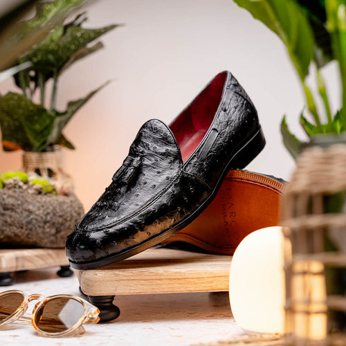 Marco Di Milano Aubiere Black Leather Dress Shoe