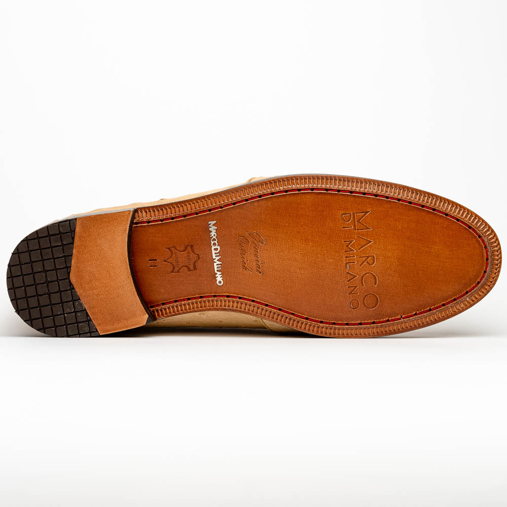 Marco Di Milano Aubiere Orix Ostrich Quill Tassel Loafers - 8
