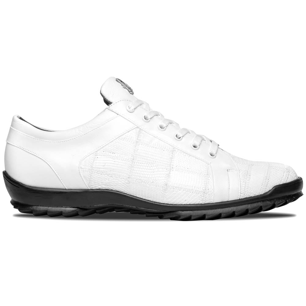 Marco Di Milano Bari Patchwork Lizard Sneakers in White - 9