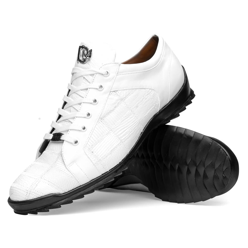 Marco Di Milano Bari Patchwork Lizard Sneakers in White - 9