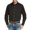 Black Wrinkle Free Solid  Long Sleeve Shirt