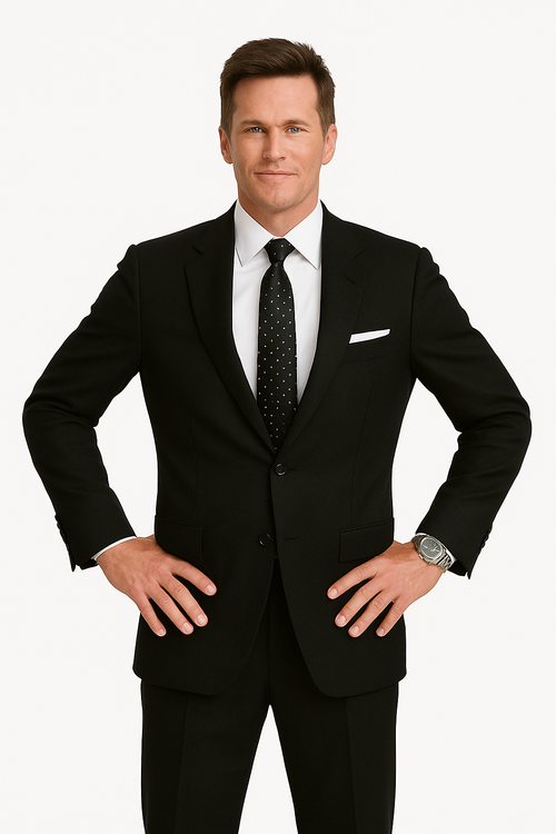 black-tuxedo-suit-tom-brady-style