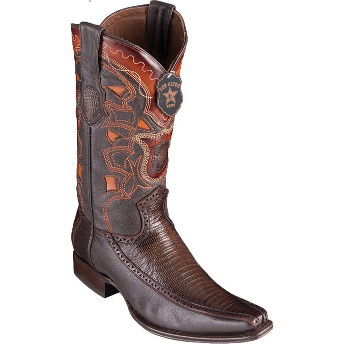 Botas de Armadillo Lizard con Venado Tejida Horma Europea - 6