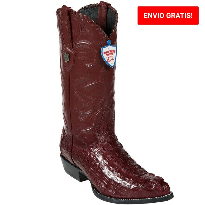 Botas de Cocodrilo Caiman Cola Original Horma Puntal - 6