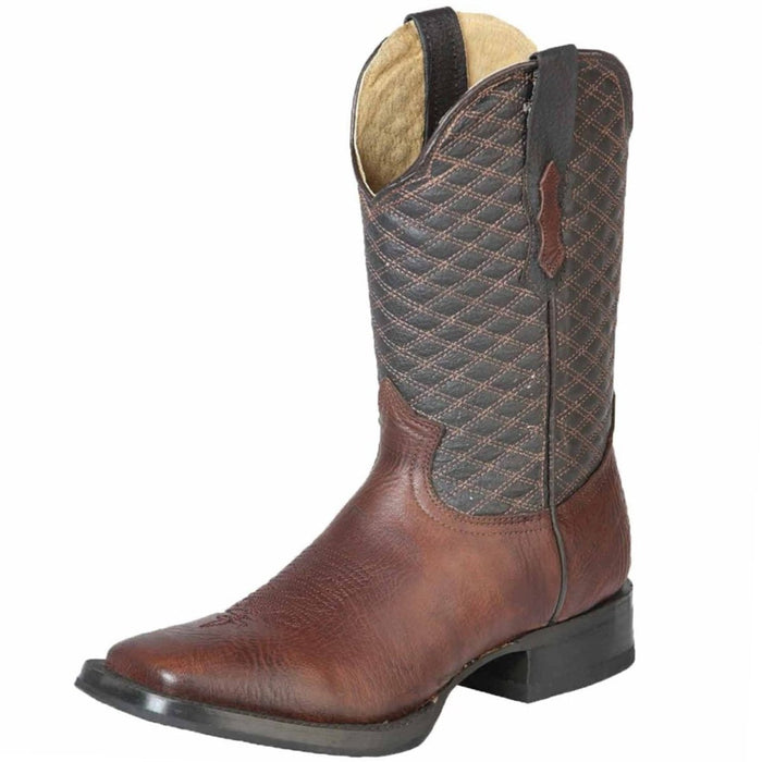 Botas de Cuello de Toro Original Horma Rodeo Color Cafe GEN - 6