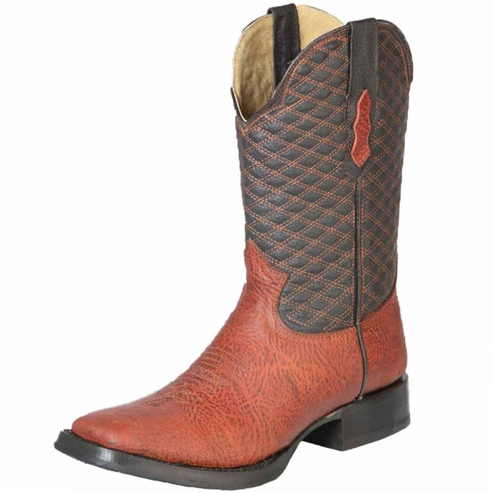 Botas de Cuello de Toro Original Horma Rodeo Color Cognac GEN - 6