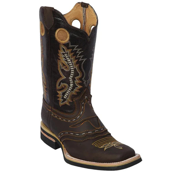 Botas de Cuero Crazy Original Horma Rodeo Cuadrada - 6