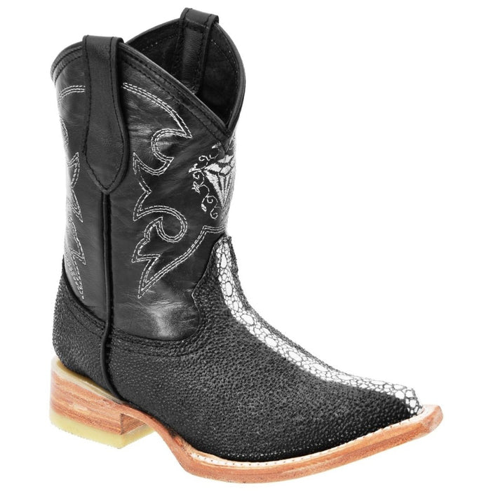 Botas de Imitacion Mantarraya Horma 3X Aladino para Nino Color Negro - 6