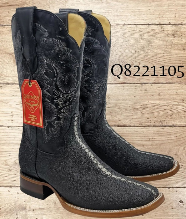 Botas de Mantarraya PC Grabada Horma Rodeo Cuadrada - 6