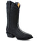 Botas de Mantarraya Perla Completa Grabada Horma Puntal Color Negro LC