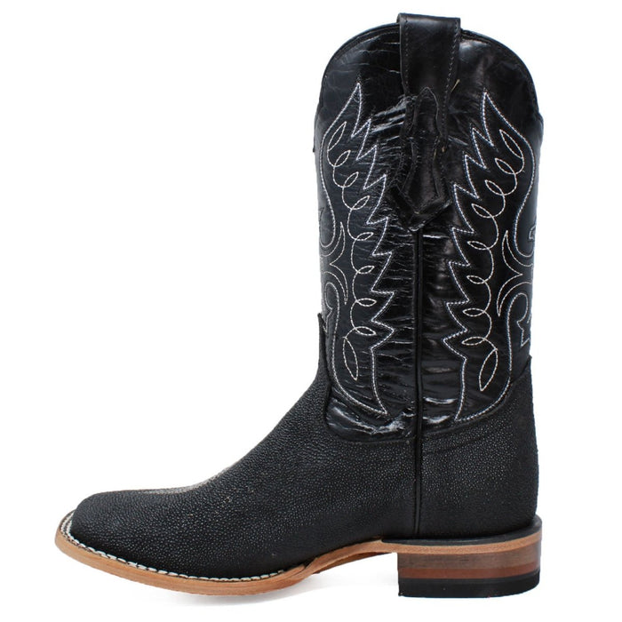 Botas de Mantarraya PS Grabada Horma Rodeo Cuadrada - 6