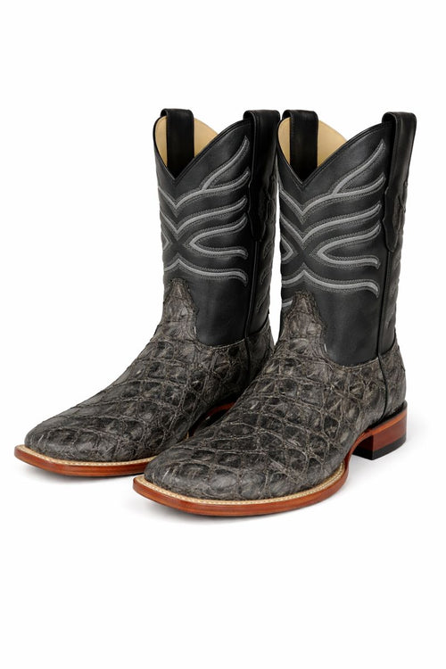 Botas de Pescado Pirarucu Original en Horma Rodeo Cuadrada-New Designer Collection