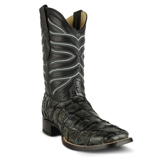 Botas de Pescado Pirarucu Original en Horma Rodeo Cuadrada LAB