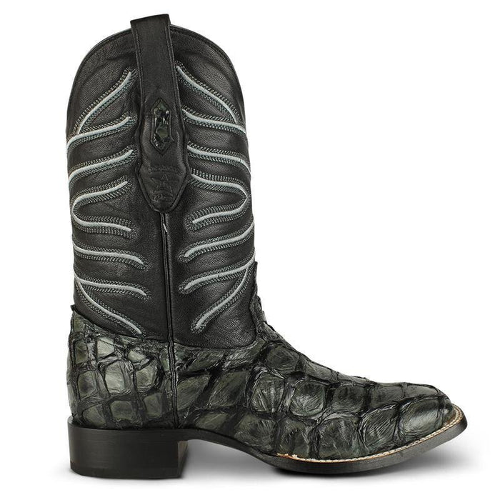 Botas de Pescado Pirarucu Original en Horma Rodeo Cuadrada - 6