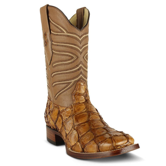 Botas de Pescado Pirarucu Original en Horma Rodeo Cuadrada - 6
