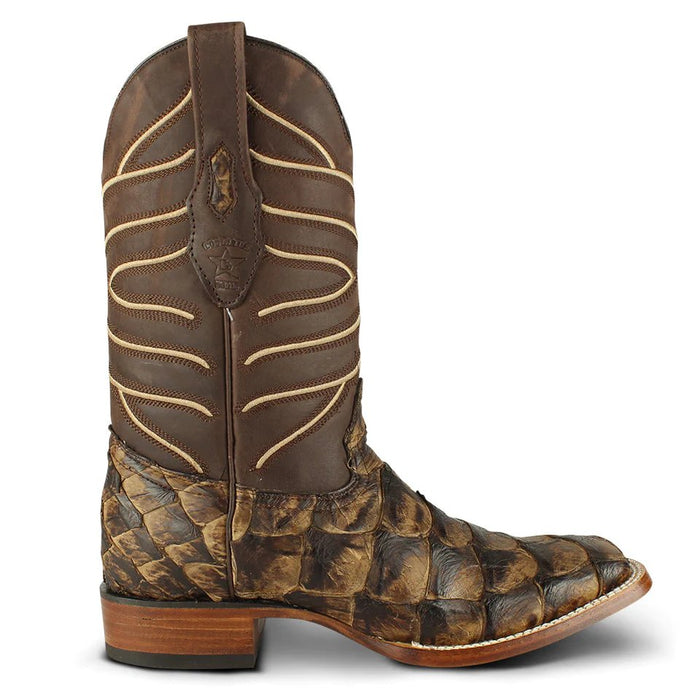 Botas de Pescado Pirarucu Original en Horma Rodeo Cuadrada - 6