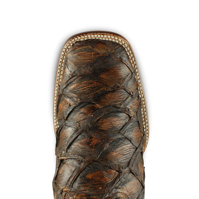 Botas de Pescado Pirarucu Original en Horma Rodeo Cuadrada LAB - 6
