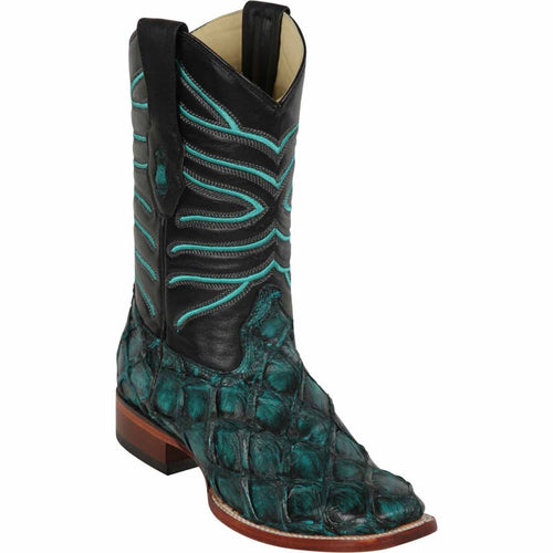 Botas de Pescado Pirarucu Original en Horma Rodeo Cuadrada-New Designer Collection