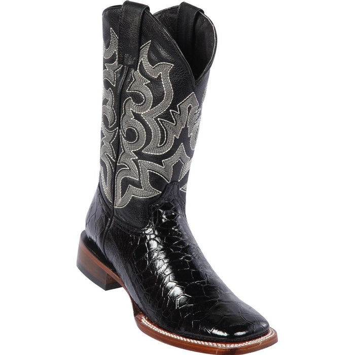 Botas de Tortuga Grabada Horma Rodeo Cuadrada - 6