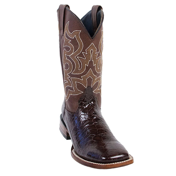 Botas de Tortuga Grabada Horma Rodeo Cuadrada - 6